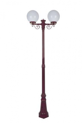 SIENA 2LT 2.4M 300MM OPAL POSTLIGHT BURGUNDY